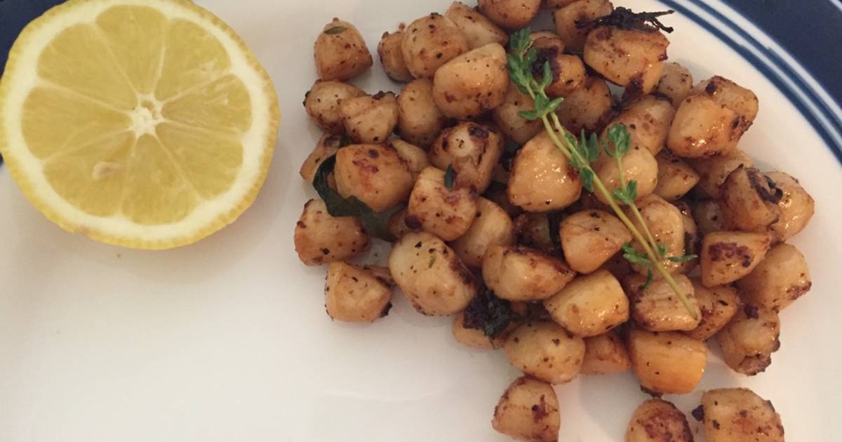 Lemon herb grilled baby scallops Recipe by Faizah Abdullah Cookpad