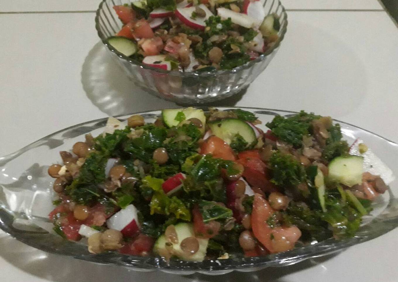 Ensalada de Kale y Lentejas