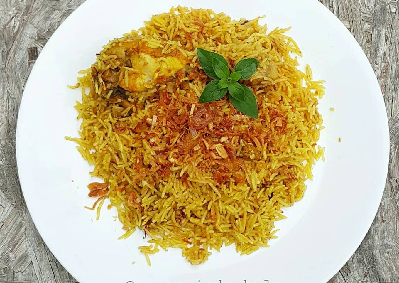 # Chicken biryani in a pot