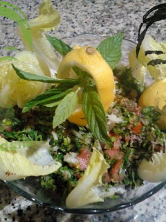 A picture of Lebanese Tabbouleh.