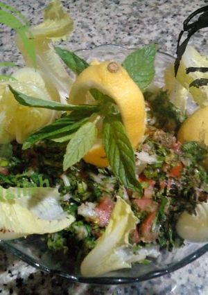 A picture of Lebanese Tabbouleh.