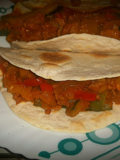Una foto de Tortillas rellenas de zucchinis y soya