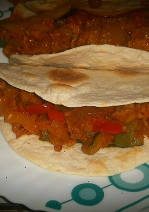 Una foto de Tortillas rellenas de zucchinis y soya