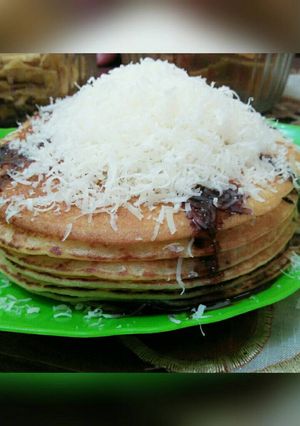 Foto resep Pancake keju susu