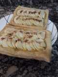 Persianas de manzanas con hojaldre