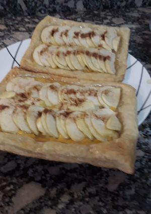 Una foto de Persianas de manzanas con hojaldre