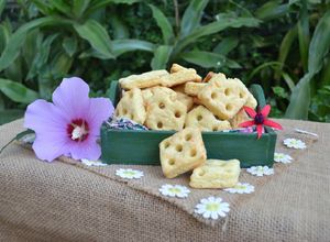 Una foto de Galletitas de queso y mostaza😎
