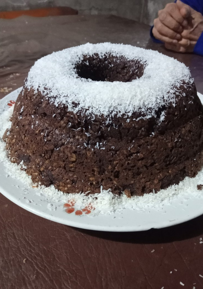 Una foto de Budín de avena con chocolate