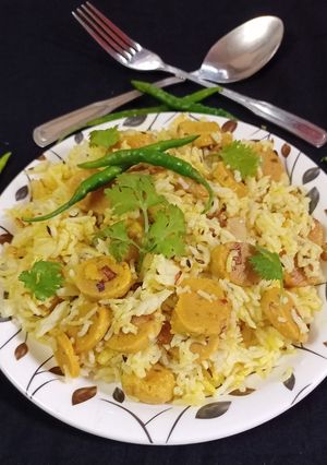 गट्टा पुलाव (gatta pulao recipe in Hindi) रेसिपी मुख्य फोटो