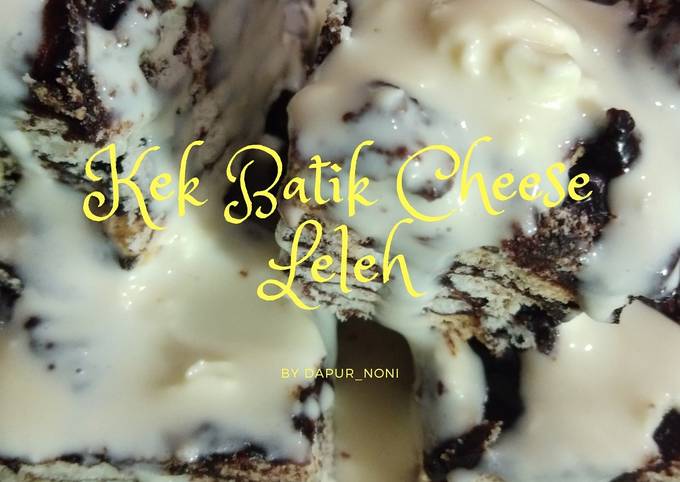 Langkah Mudah untuk Menyiapkan Kek batik cheese Leleh, Enak Banget
