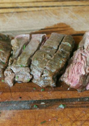 A picture of Parsley-Buttered Flank Skirt.