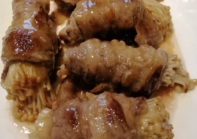 Recipe of Quick Enoki Beef