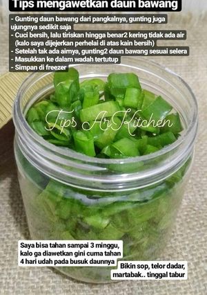 Foto resep 74. Tips Daun Bawang Awet ala ArKitchen