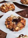 Galletas saludables de avena y almendras con chocolate de alto contenido en cacao 🍫
