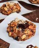 Galletas saludables de avena y almendras con chocolate de alto contenido en cacao 🍫