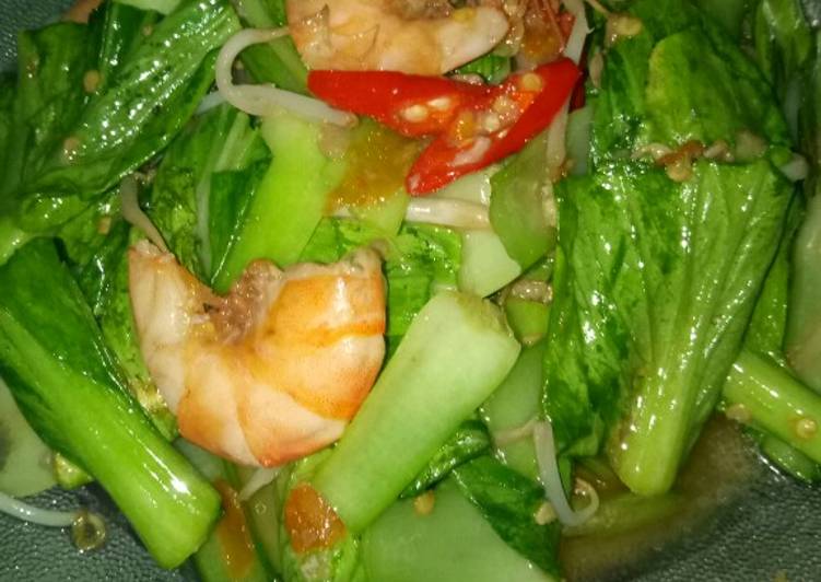 Pokcoy udang tumis#siapramdhan