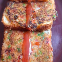 A picture of Bread pizza.
