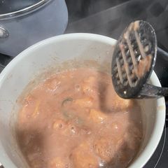 A picture of Beans w/Pork Rinds.