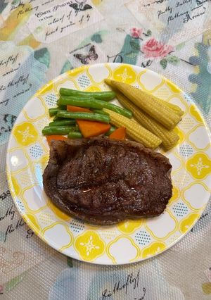煎板腱牛排 的食譜成品照片