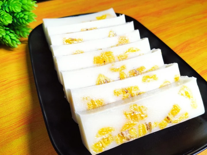 Langkah Gampang Membikin Resep Puding nagasari / puding pisang yang Bisa Manjain Lidah Anti Ribet, Uenak Banget