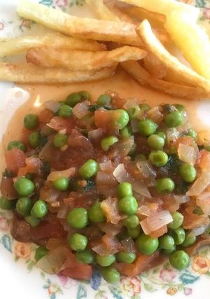 Una foto de Estofado de carne con chícharos