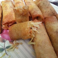 A picture of Chicken rolls.