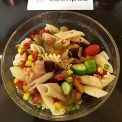My Veggie, Salad, Chicken & Pasta. 😃 A picture of My Veggie, Salad, Chicken & Pasta. 😃.