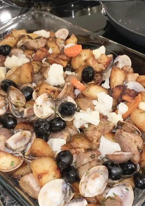 Foto de Carne de Porco à Alentejana