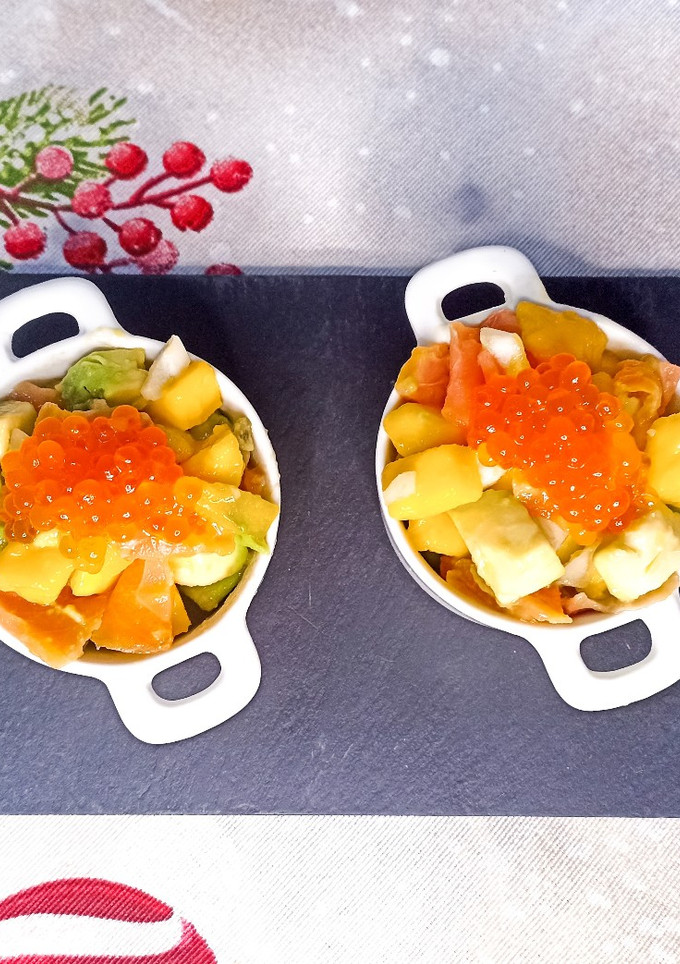 Una foto de Cazuelita de salmón