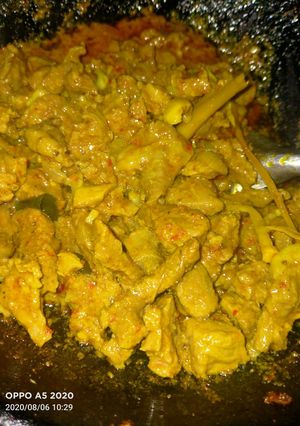 Foto resep Daging bumbu kuning