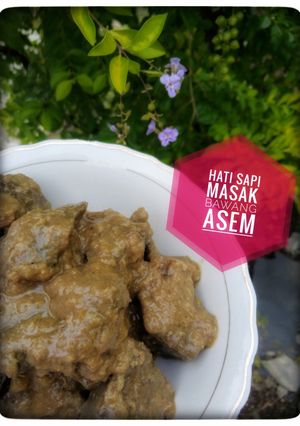 Foto resep 17. Hati Sapi Masak Bawang Asam