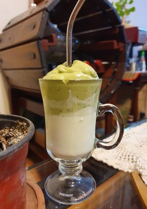 Una foto de Matcha dalgona