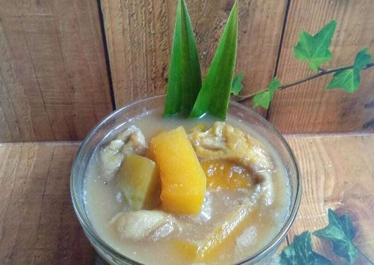 resep cara mengolah Kolak labu parang & pisang