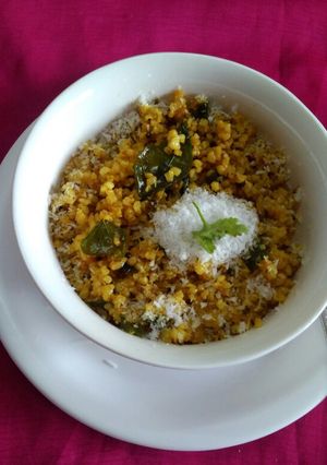 A picture of Daliya upma.