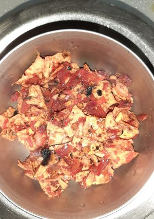 A picture of Papad dry curry.