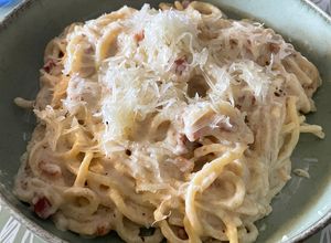 Una foto de Pasta carbonata