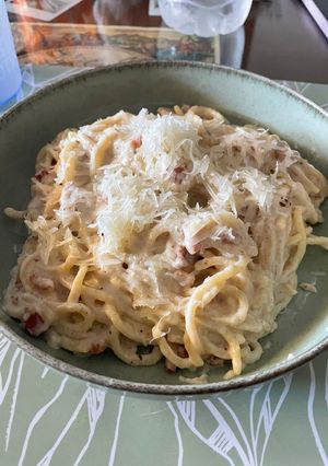 Una foto de Pasta carbonata