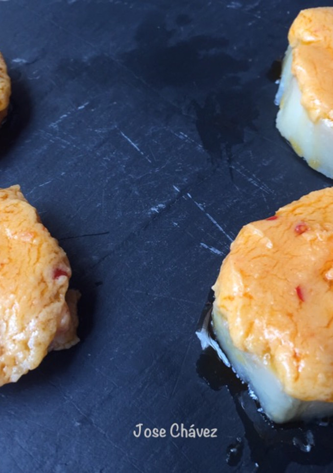 Una foto de Tacos de Batata-Boniato con Almogrote
