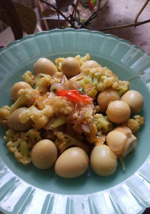Foto resep Telur puyuh kembang kol
