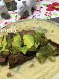 Taco de chile y Ribeye