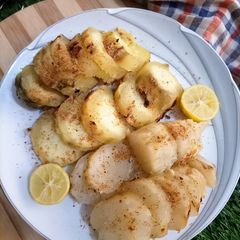 A picture of Tawa Roasted Sweet potato| Tawa Shakarkandi.