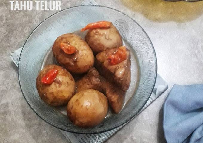 Cara Gampang Membuat Semur pedas tahu telur Anti Gagal