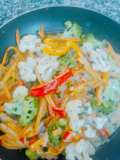A picture of Vegetables stir-fry- Abujamoms.