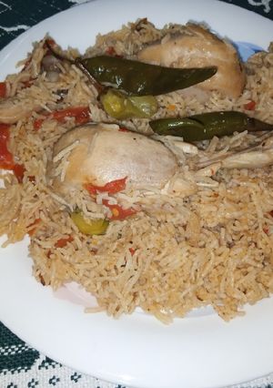 A picture of Mix Masala Chicken Pulao.