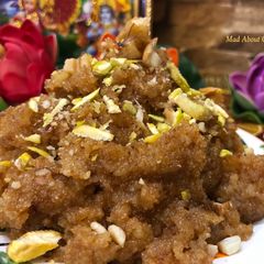 A picture of Milk Rava Halwa.