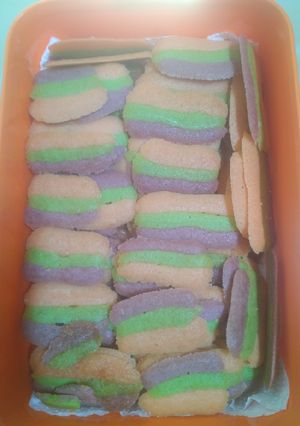 Foto resep Lidah kucing 3 warna