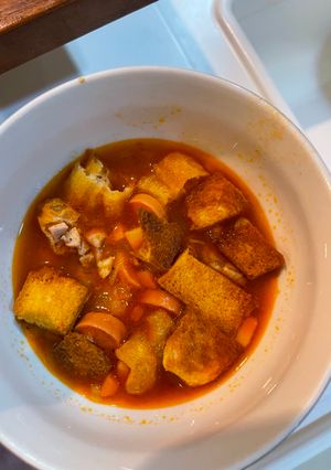Foto resep Sup merah sosis hajatan
