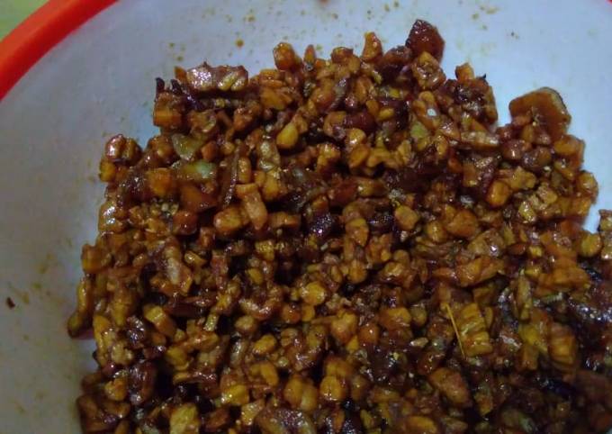 Orek tempe rasa bawang dan kecap sate(kaya karamel)