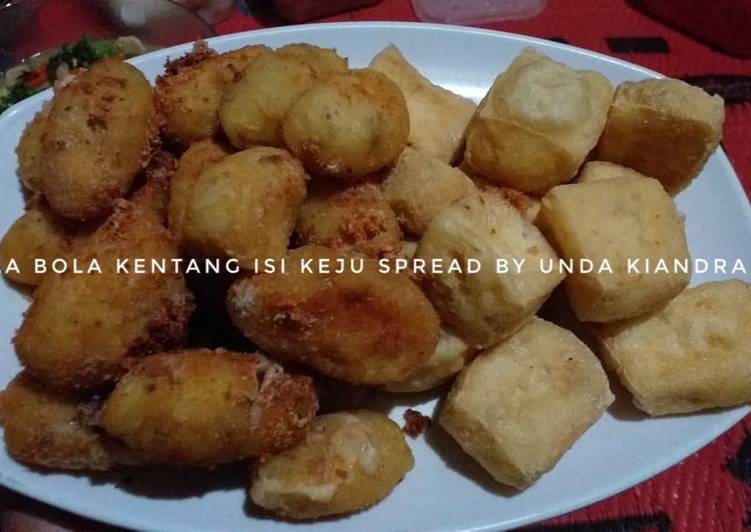 Bola bola kentang isi keju spread