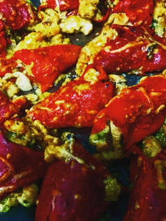 Una foto de Pimientos rellenos de pollo